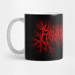 Faith over Fear death metal design (blood red) Mug